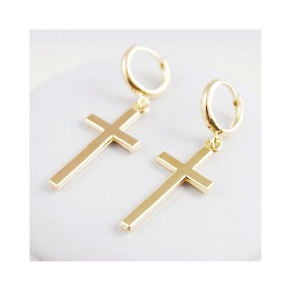 COPY - Gold Cross Earrings - NWT - Picture 4 of 4